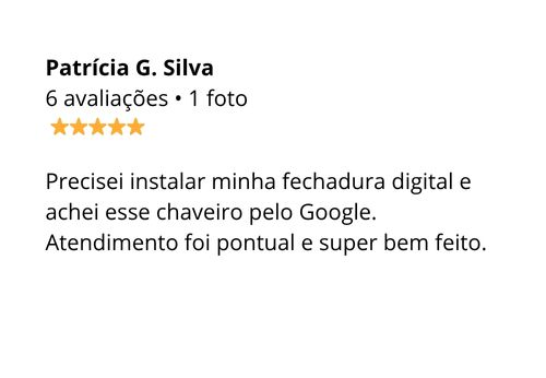 Avaliações Chaveiro Cayres 24h